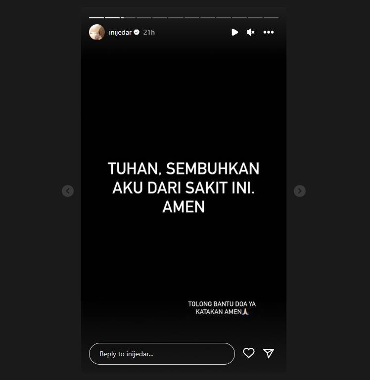 Diterpa Cobaan Berat, Jessica Iskandar Bagikan Kondisi Kesehatannya dan Minta Doa