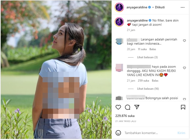 Sempat Tak PD, Anya Geraldine Kini Pamer Wajah Natural Tanpa Makeup Bikin Takjub