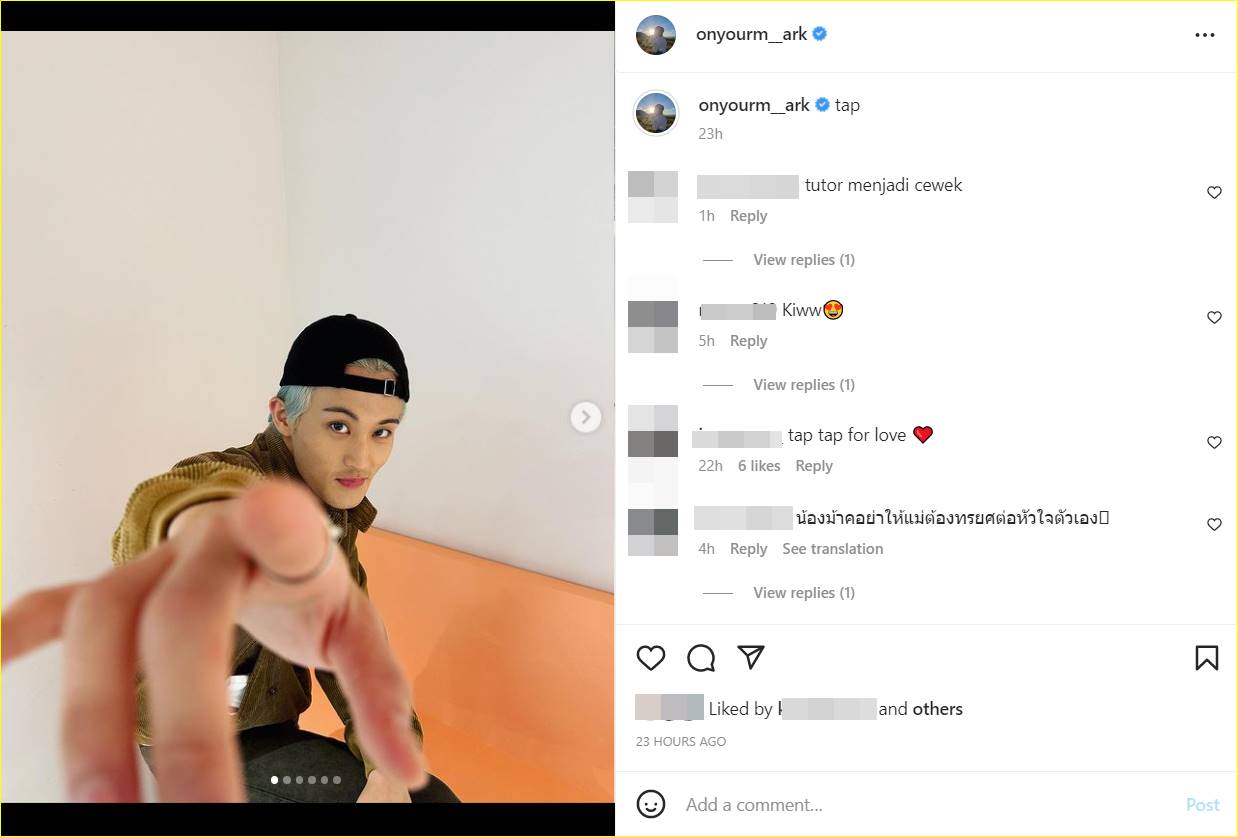 Post Mark NCT di Instagram