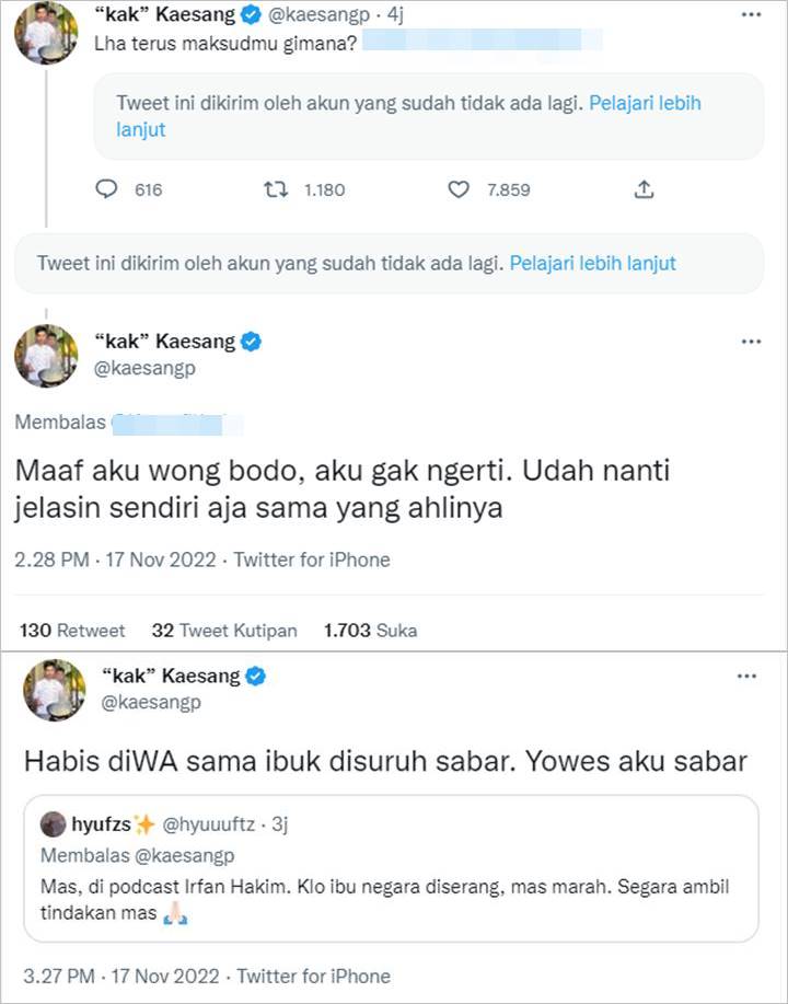 Kaesang Pangarep Tegur Akun yang Jadikan Foto Iriana Jokowi dan Istri Presiden Korsel Sebagai Meme