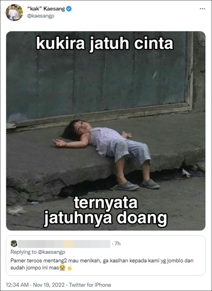 Kaesang Disebut Pamer Terus Karena Mau Nikah, Langsung Balas Dengan Meme Kocak
