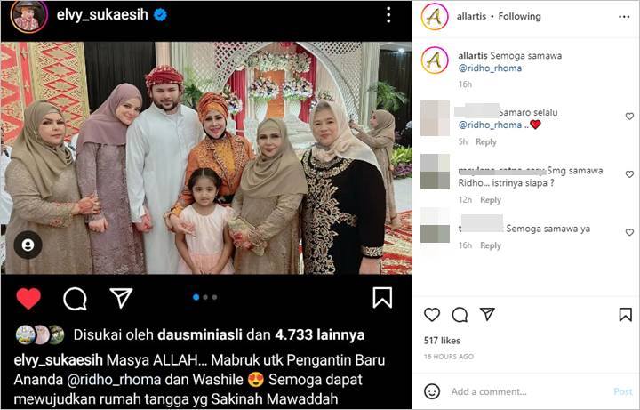 Elvy Sukaesih Gercep Hapus Ucapan Selamat Saat Sebut Ridho Rhoma Pengantin Baru