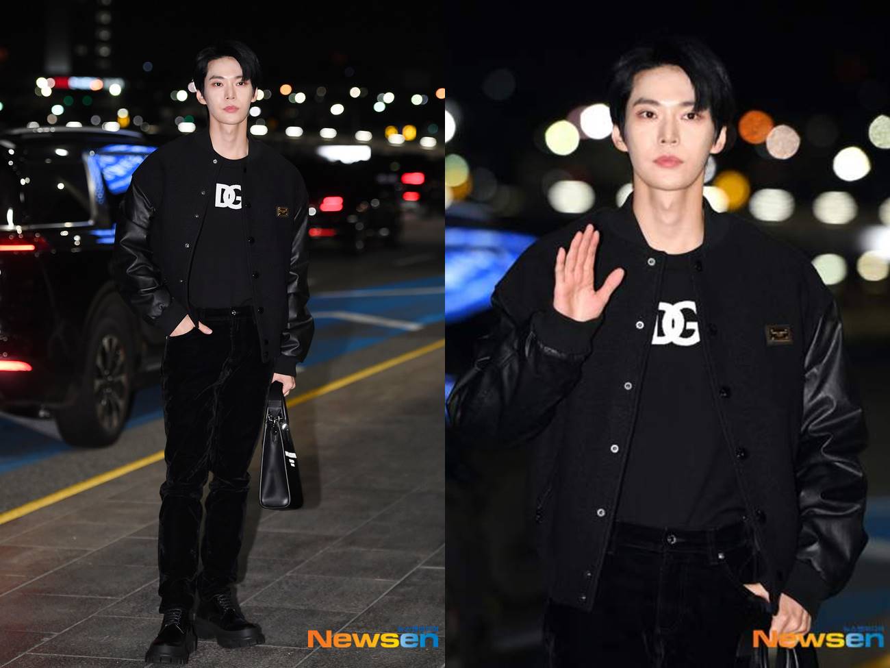 Penampilan Doyoung NCT di bandara