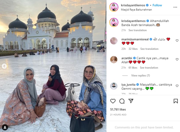 Kekinian, Gaya Hijab Krisdayanti Saat Manggung di Aceh Justru Tuai Kritik