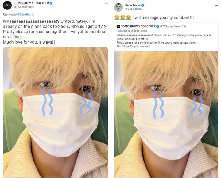 Soobin TXT Mewek Lewatkan Ajakan Bebe Rexha, Endingnya Dapat Nomor Telepon