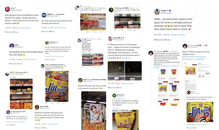 Jin BTS Model Iklan, Ramen Instan Jadi Barang Langka di Mana-Mana