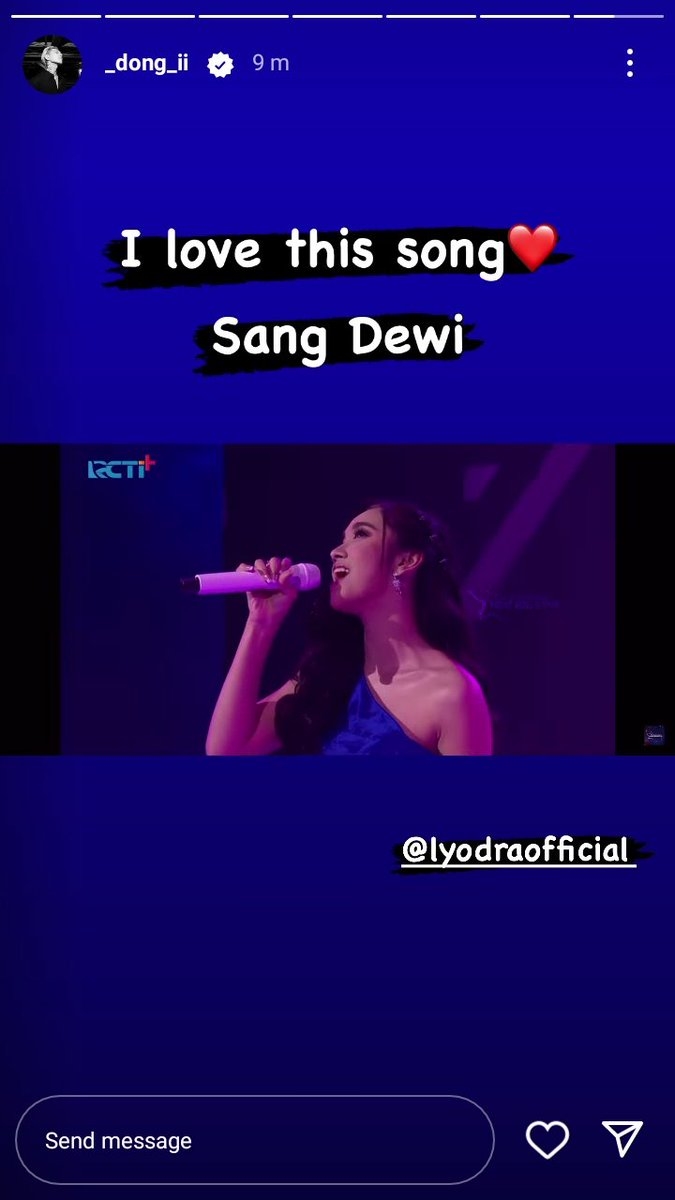 Live IG, Lyodra Dibom Komentar oleh Donghyuk iKON