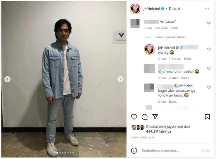 Jefri Nichol Pamer Penampilan di \'Sri Asih\', Disebut Mirip Ari Lasso Hingga Andre Taulany