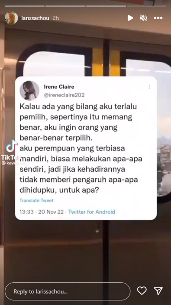 Larissa Chou Mendadak Muncul Bahas Inisial Calon Suami Bikin Geger