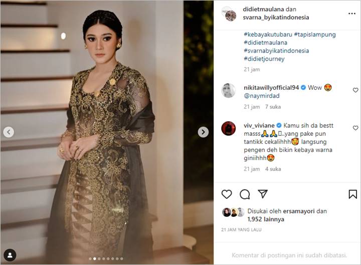 Detail Penampilan Naysilla Mirdad di FFI 2022 Bikin Nikita Willy Terpukau