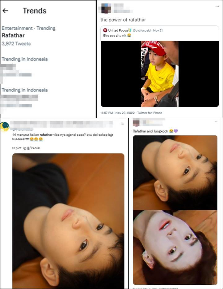 Rafathar Mendadak Trending Di Twitter, Foto Jungkir Balik Mirip Jungkook BTS Damagenya Bukan Main