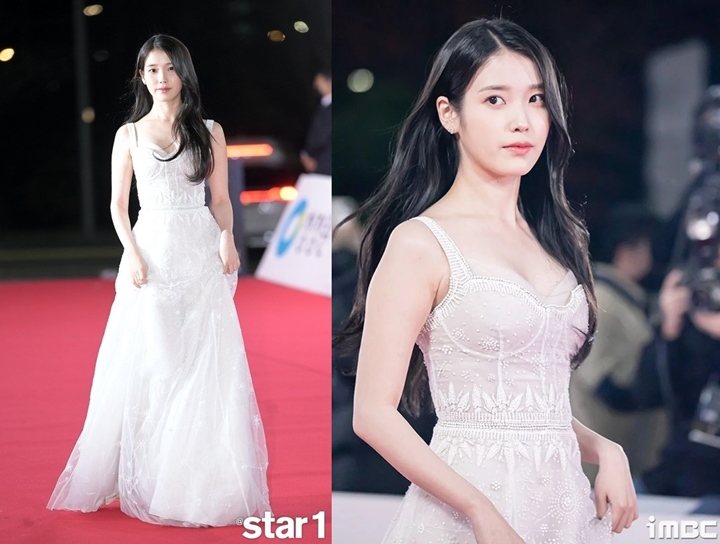 Blue Dragon Film Awards 2022: IU Dipuji Cantik, Gaun Terbuka Dipermasalahkan