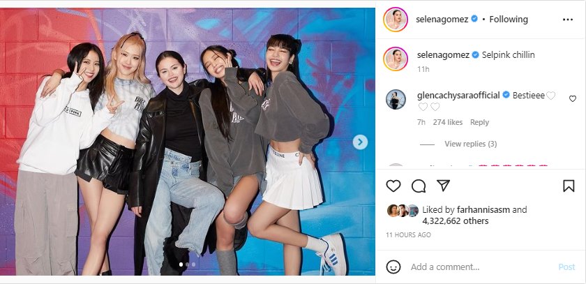 Kolab 2 Tahun Lalu, BLACKPINK dan Selena Gomez Akhirnya Bisa \'Chillin\'\' Bareng
