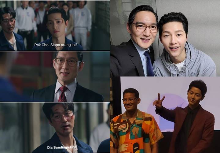 Potret Sandiaga Uno Bersama Song Joong Ki Viral Bikin Teringat Adegan \'Vincenzo\'