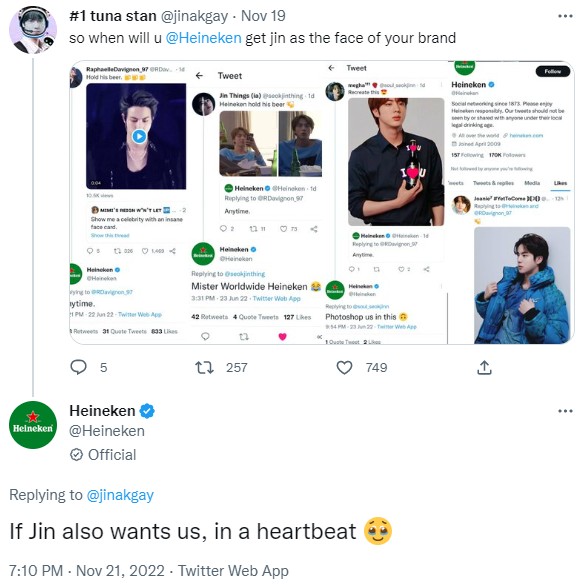 Merk Bir Ternama Eropa Ini Jawab Kemungkinan Jadikan Jin BTS Brand Ambassador