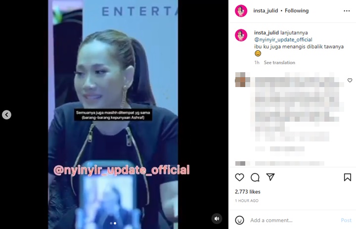 Bikin Nyesek, BCL Diam-diam Sering Pakai Baju Mendiang Ashraf Sinclair Saat Rindu