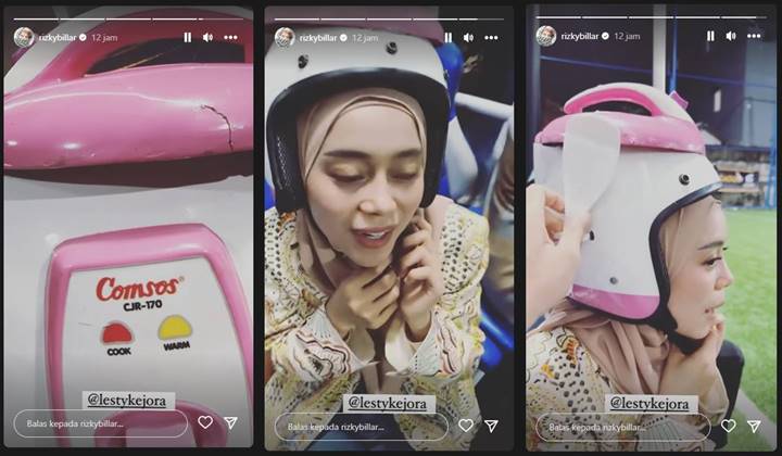 Rizky Billar Bongkar Kekocakan Lesti Kejora Pakai Helm Unik