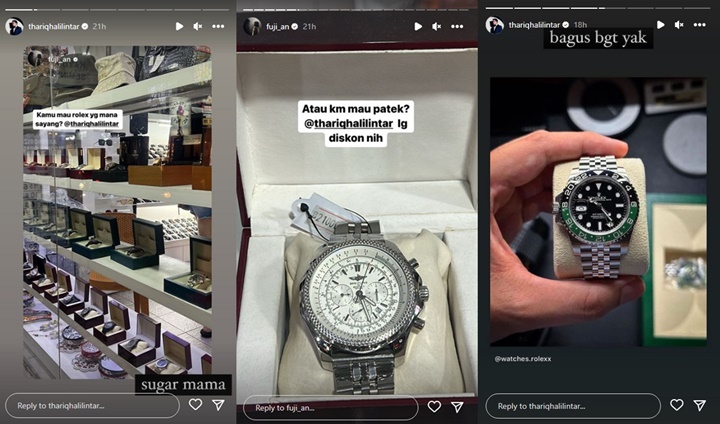 Thariq Halilintar Ngode Minta Dibelikan Jam Tangan ke Fuji An, Harga Bikin Elus Dada