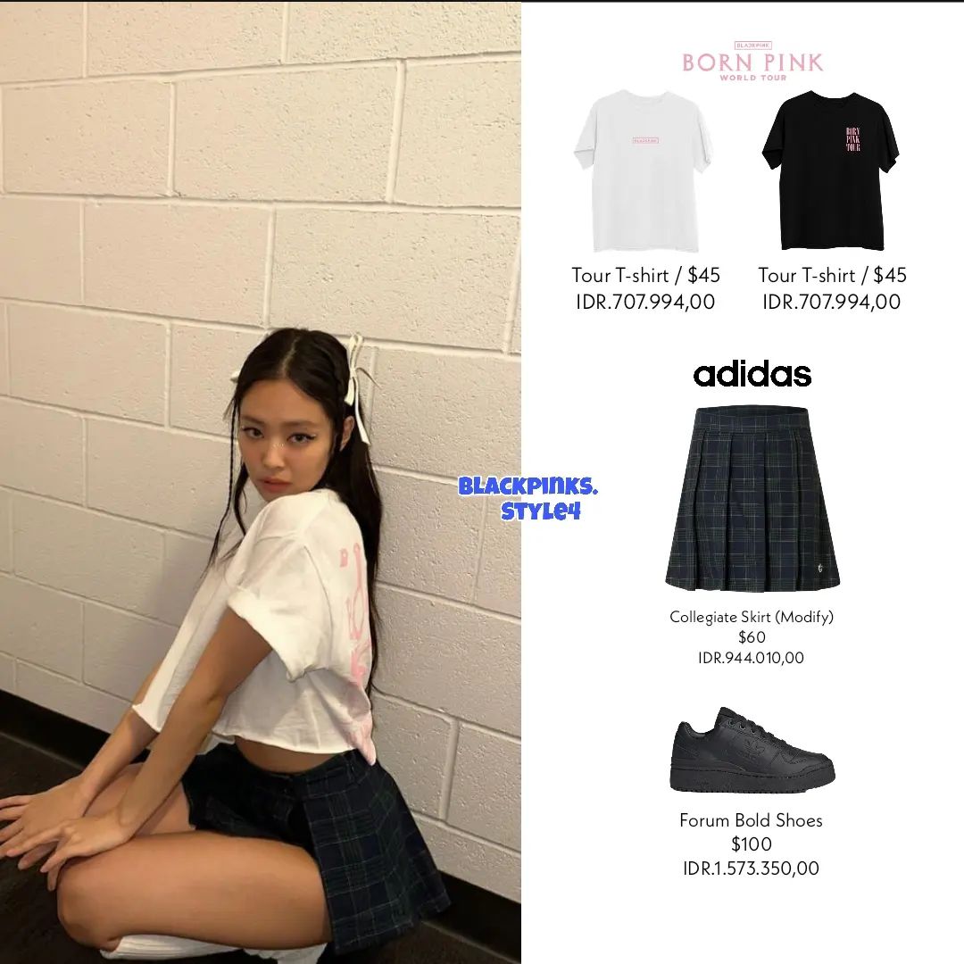 Detail outfit yang dikenakan oleh Jennie BLACKPINK