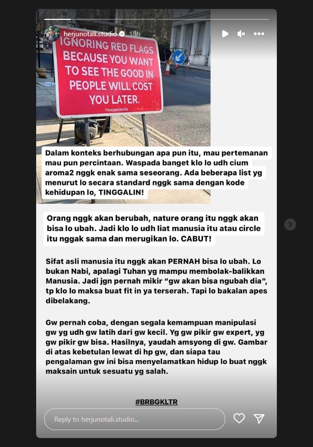 Herjunot Ali Curhat Pernah Terjebak selama 24 Tahun di Pertemanan yang Toxic