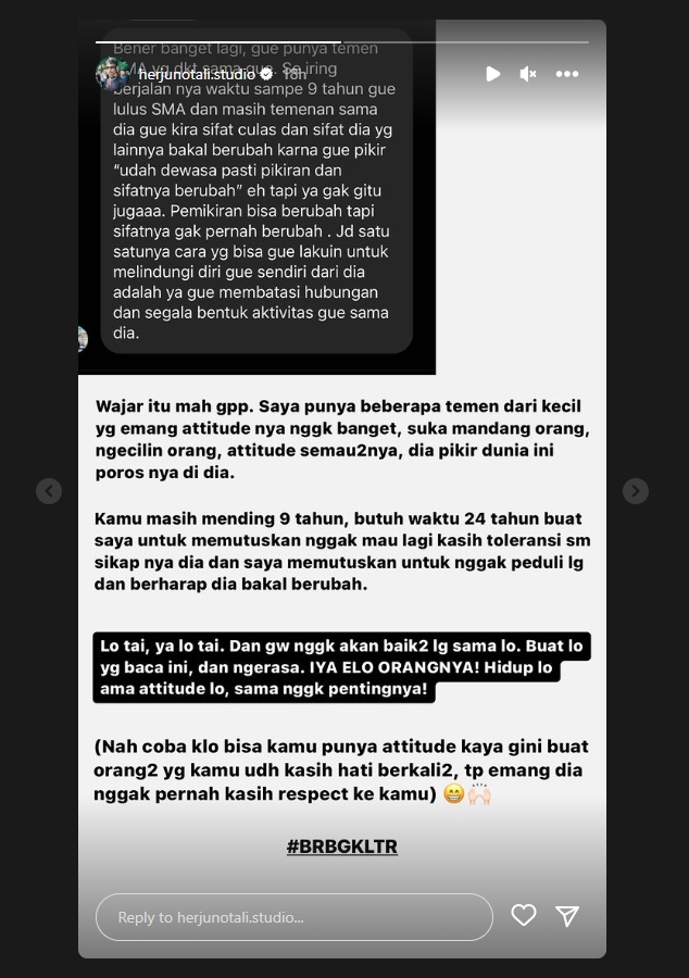 Herjunot Ali Curhat Pernah Terjebak selama 24 Tahun di Pertemanan yang Toxic