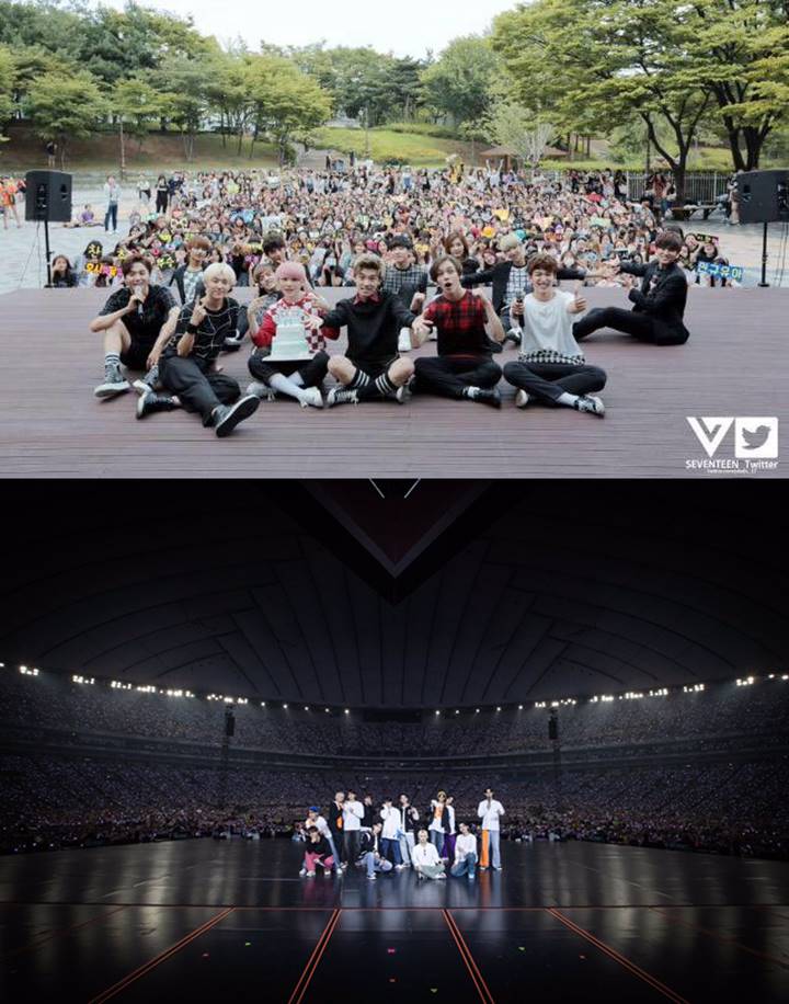 Pertumbuhan SEVENTEEN Sejak Fanmeet Pertama Hingga Konser di Tokyo Dome Picu Haru