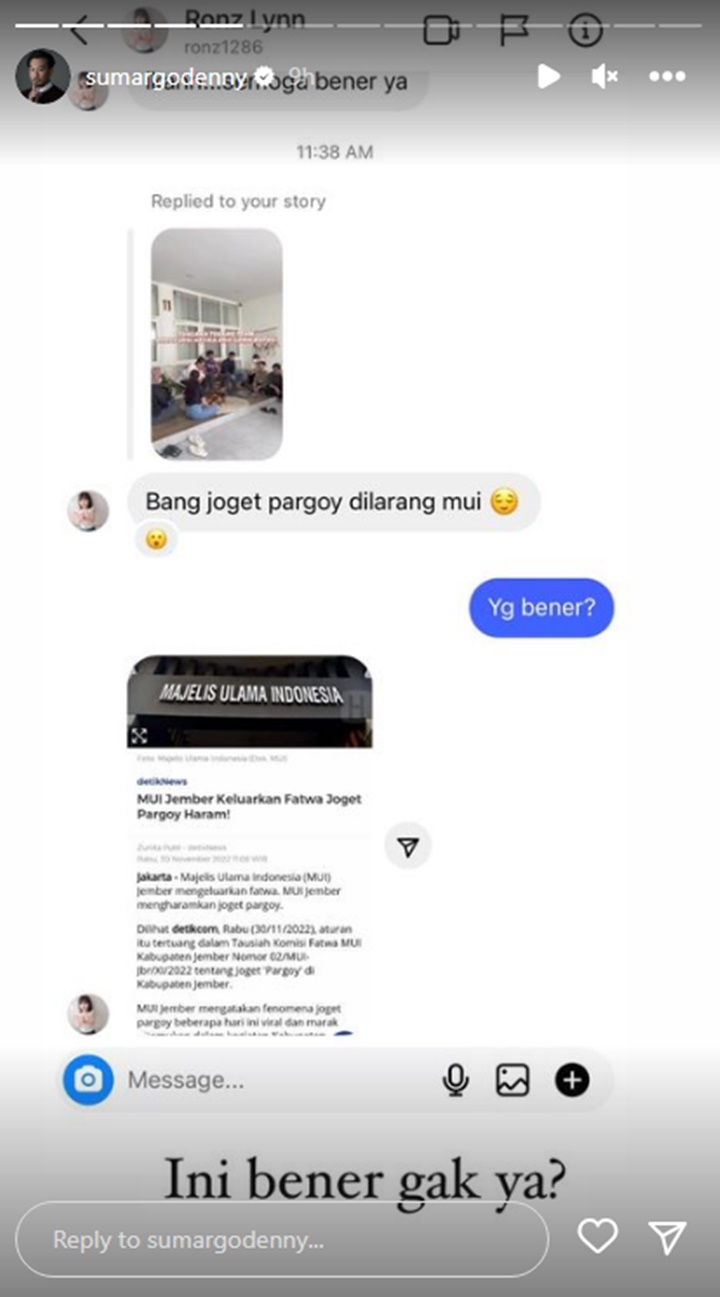 Denny Sumargo Bereaksi Usai Goyang Pargoy Diharamkan Oleh MUI