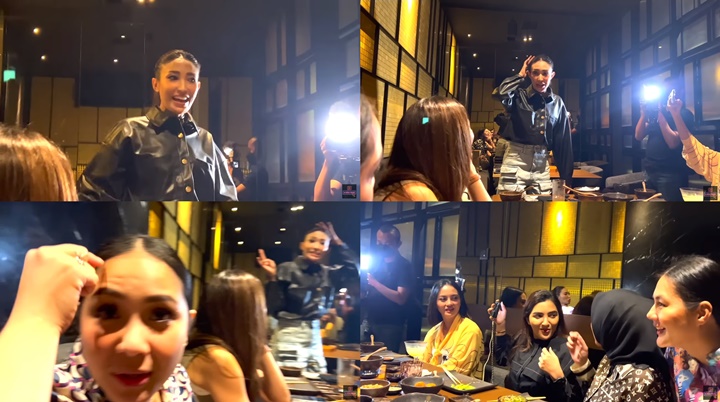 Paling Beda, Dandanan Ayu Dewi Saat Ngumpul Bareng Bikin Geng Cendol Syok