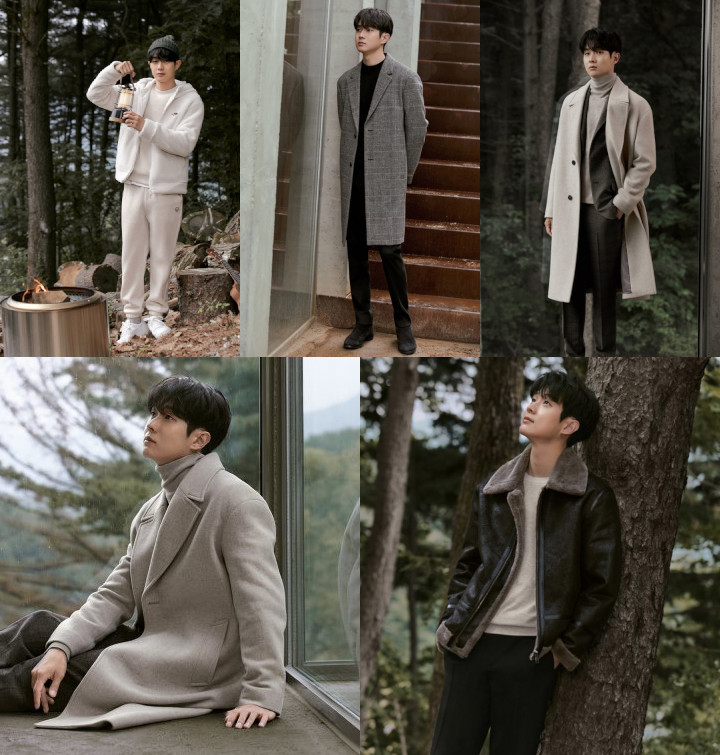 Choi Woo Shik Beri Inspirasi Fashion Hangat dan Nyaman, Posisi Kaki Curi Fokus
