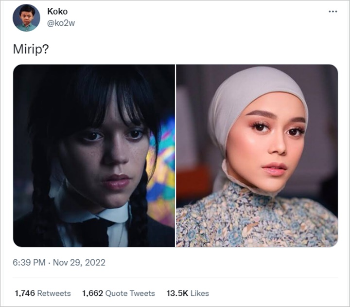Lesti Kejora Disebut Kembar dengan Jenna Ortega \'Wednesday\', Tapi Beda Nasib