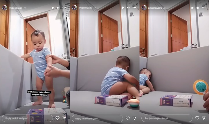 Rayyanza Cipung Kangen Belajar, Aksi Mojok Kala Dengar Petuah Bikin Gemas