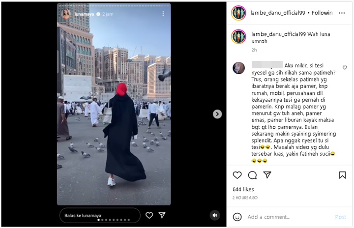 Luna Maya Umrah Usai Terus Disentil Denise Chariesta, Penampilan Berhijab Curi Fokus