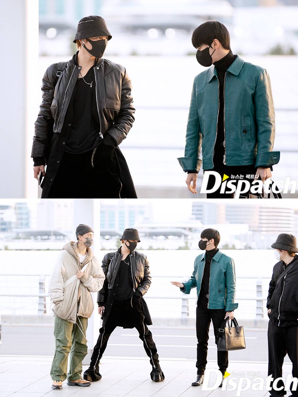 Reaksi Doyoung NCT melihat Taeyong memakai high heels di bandara
