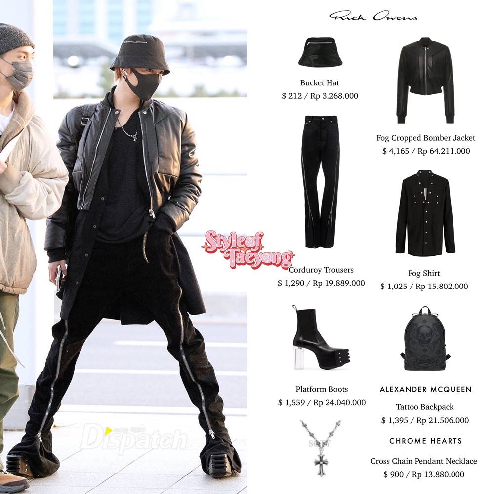fashion airport Taeyong NCT menuju Thailand
