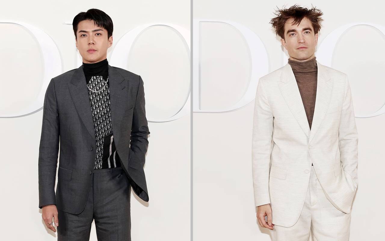 Sehun EXO Terciduk Lewati Robert Pattinson di Event Dior