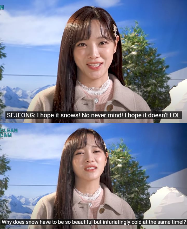 Kim Sejeong Protes Gara-gara Salju yang Cantik Tapi Dingin