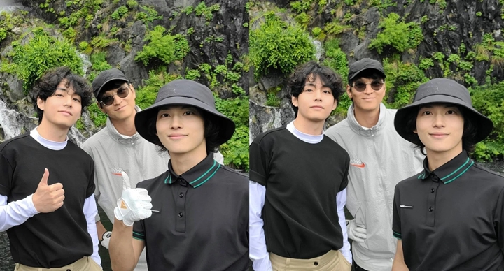 Kombinasi Visual V BTS dan Siwan Satu Frame Jadi Perbincangan