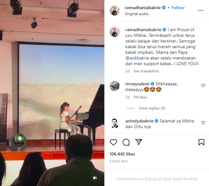 Nia Ramadhani Bebaskan Sang Putri Pilih Gaya Busana Sendiri, Ada Syaratnya