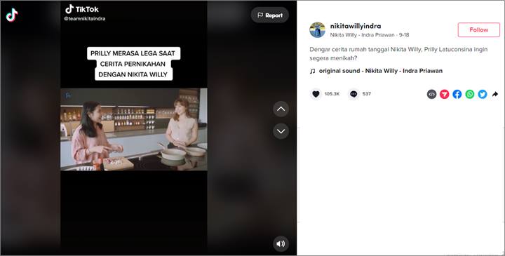 Prilly Latuconsina Pernah Ingin Nikah Muda Setelah Dengar Cerita Nikita Willy