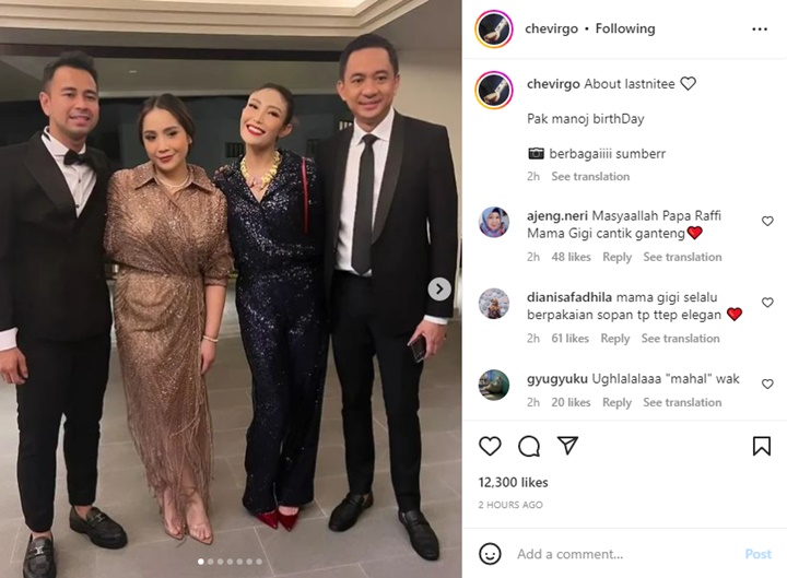 Diisukan Selingkuh, Raffi Ahmad dan Ayu Dewi Bawa Pasangan Masing-masing Party Bareng