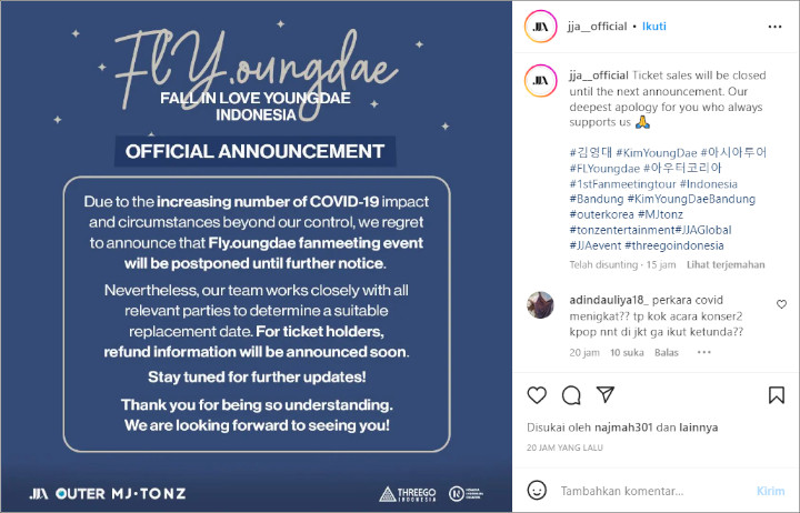 Kim Young Dae Tunda Fanmeeting di Bandung Auto Dikaitkan dengan Peristiwa Bom