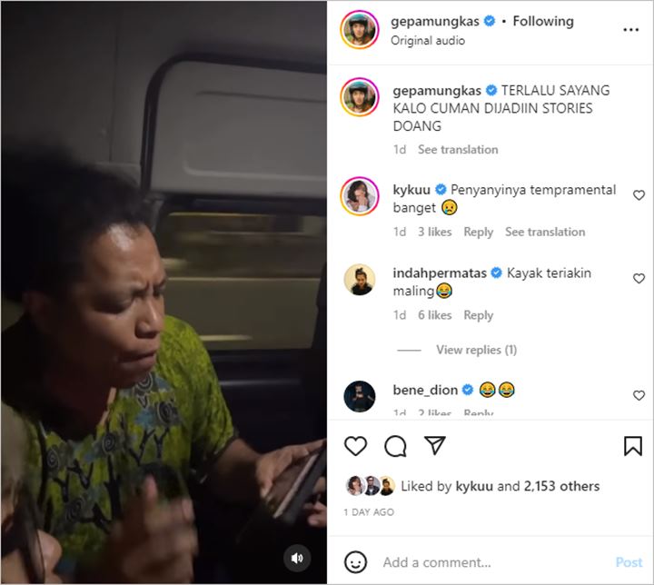 Indah Permatasari dan Arie Kriting