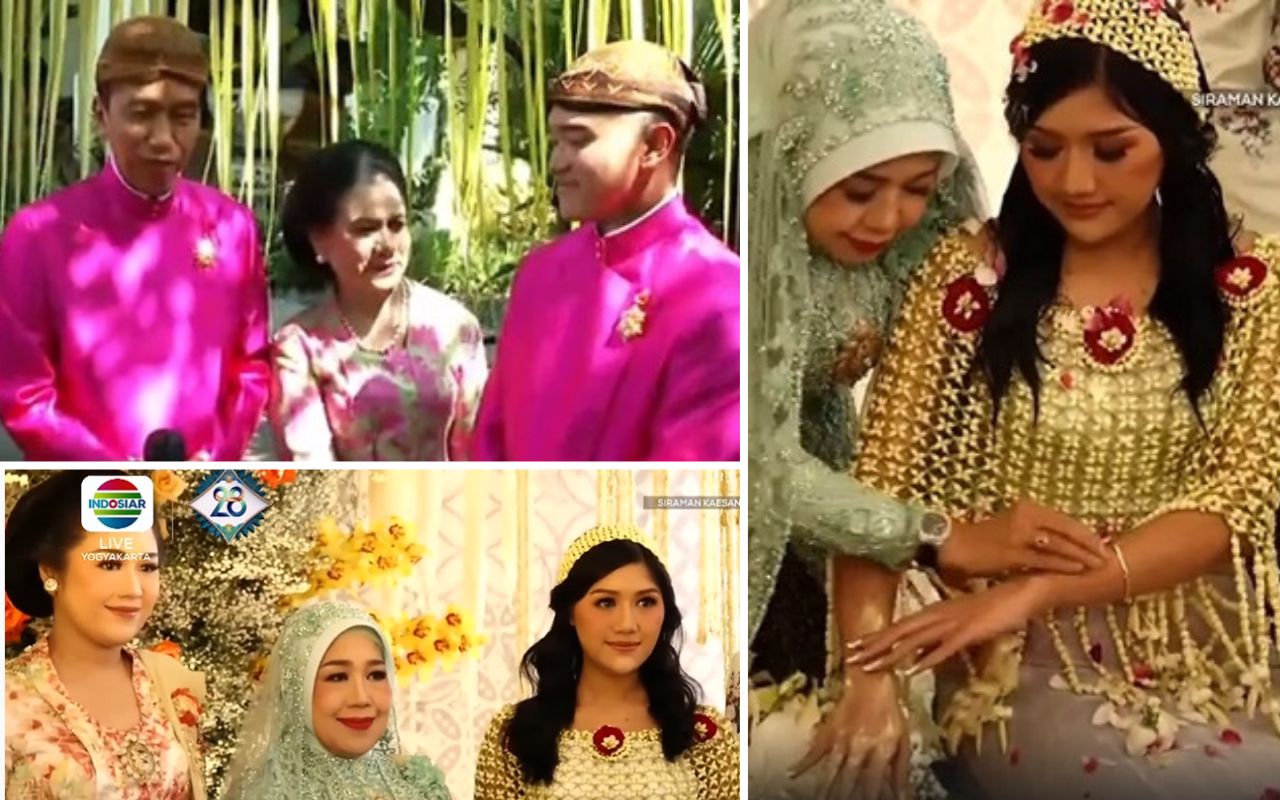 11 Potret Prosesi Siraman Erina Gudono Calon Bojo Kaesang Yang Penuh Haru