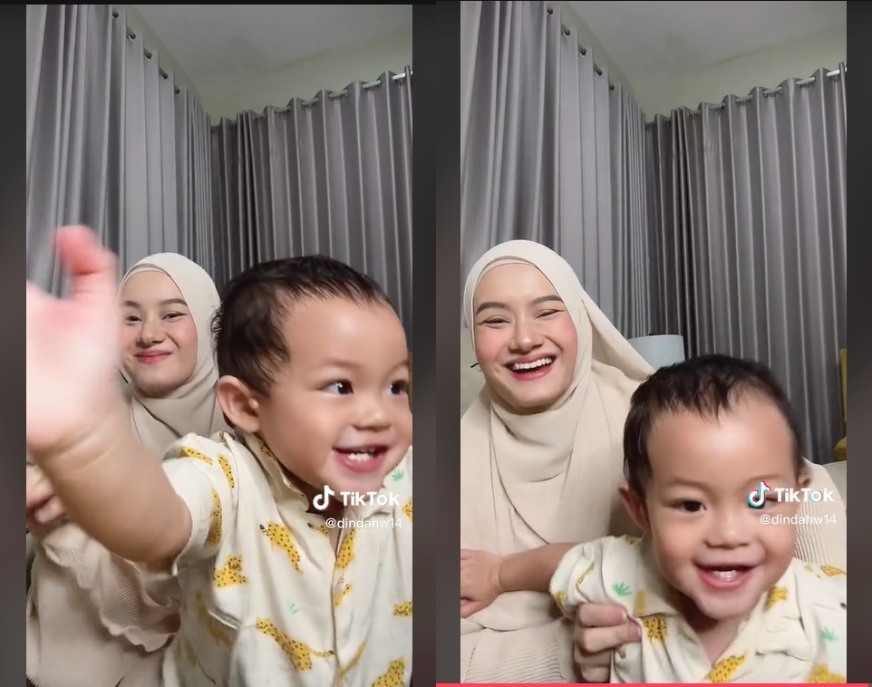 Dinda Hauw Tunjukkan Momen Aktif Shaka Ketika Main TikTok, Gemoy Abis!