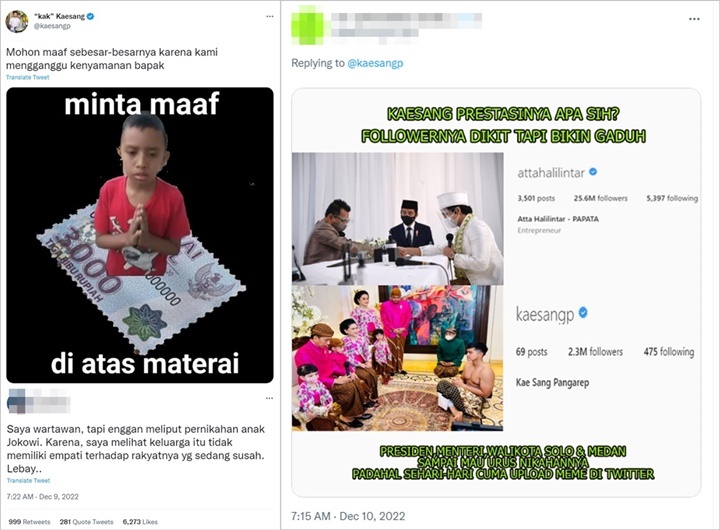 Deg-degan Jelang Akad, Kaesang Minta Maaf Jika Pernikahannya Bikin Gaduh