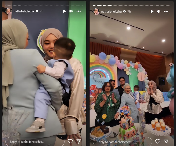 Momen Putri Delina Foto Bareng Nathalie Holscher di Ultah Adzam Tuai Pujian