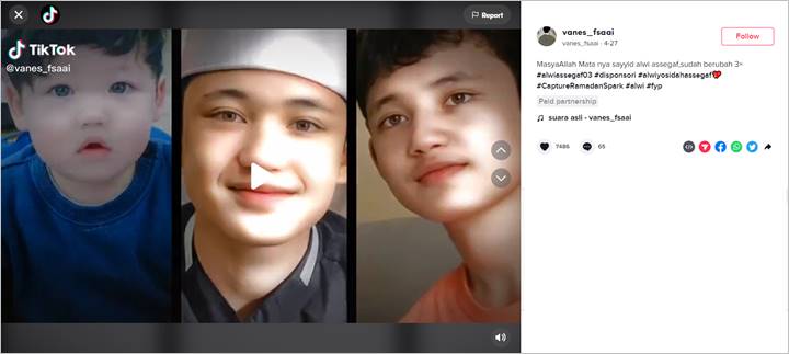 Unik, Alwi Assegaf Disebut Punya Warna Mata Berbeda Saat Kecil dan Sekarang