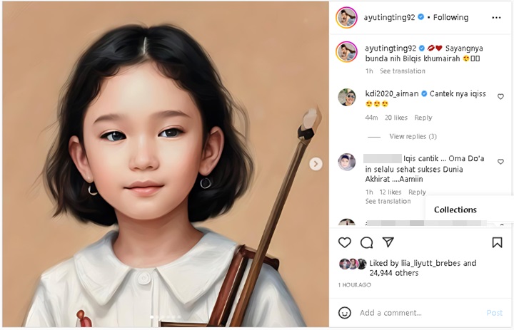 Kecantikan Anak Ayu Ting Ting Versi Avatar Dipuji Unreal, Wajah Disebut Makin Mirip Enji