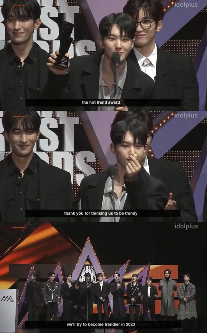 AAA 2022: Singkat Padat Lawak, Pidato Hoshi SEVENTEEN Bikin Member Lain Tahan Tawa