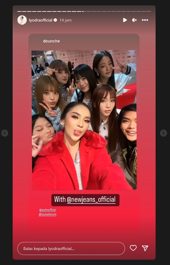 AAA 2022: Lyodra dan Hyein NewJeans Bak Kakak Adik usai Selfie Bareng